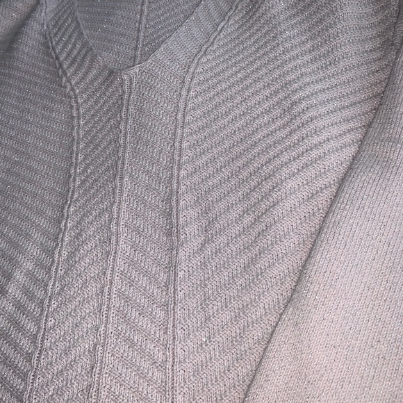 Chaps size M , light pink/blush sparkle sweatshirt - Picture 3 of 4